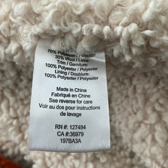 HEARTLOOM Cooper Shaket Coat In Brick Fall Tones Size XS. - Picture 11 of 14